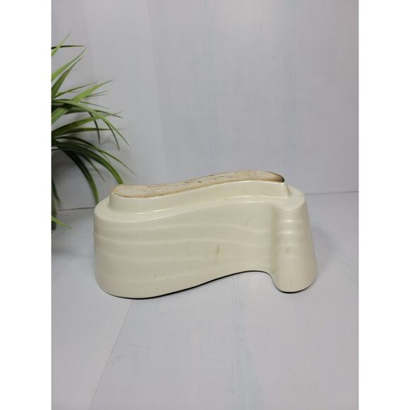 Vintage Haeger Pottery USA 3770 Planter, White S Ceramic Mid Century Modern - Picture 5 of 6